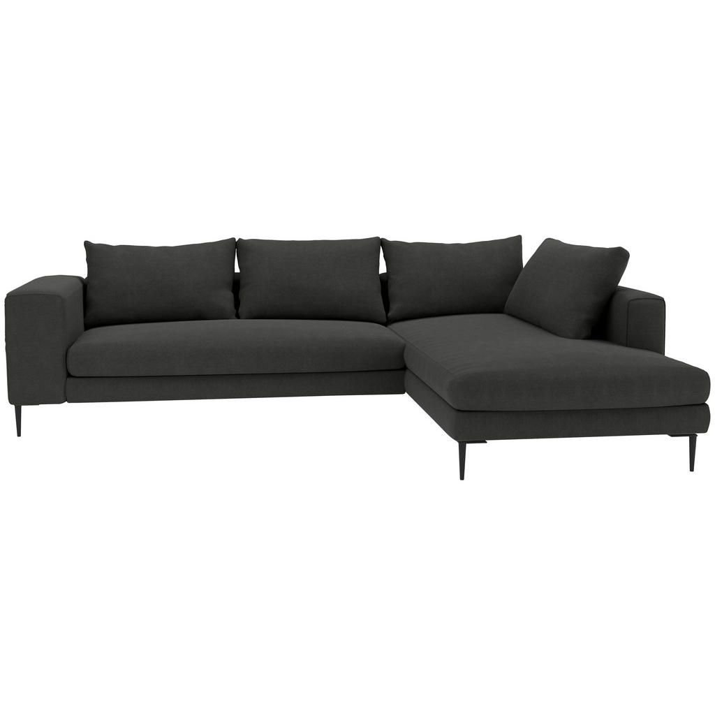 Trendmanufaktur Ecksofa Aurora, Graphit, Textil, 4-Sitzer, Füllung: Schaumstoff, Silikon, Ottomane rechts, L-Form, 295x210 cm, Made in EU, Stoffauswahl, seitenverkehrt erhältlich, Hocker Rücken echt, Wohnzimmer, Sofas & Couches, Wohnlandschaften, Ecksofas Trendmanufaktur Ecksofa Aurora, Graphit, Textil, 4-Sitzer, Füllung: Schaumstoff, Silikon, Ottomane rechts, L-Form, 295x210 cm, Made in EU, Stoffauswahl, seitenverkehrt erhältlich, Hocker Rücken echt, Wohnzimmer, Sofas & Couches, Wohnlandschaften, Ecksofas von Trendmanufaktur