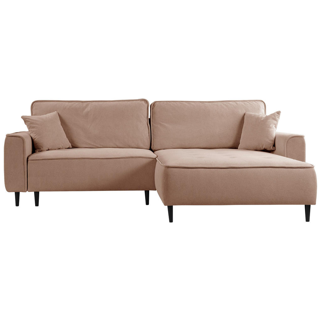 Mid.you Ecksofa, Rosa, Textil, Kiefer, 3-Sitzer, Füllung: Polyurethan (PUR),Polyurethan (Pur), Ottomane rechts, L-Form, 263x183 cm, Made in EU, Wohnzimmer, Sofas & Couches, Wohnlandschaften, Ecksofas Mid.you Ecksofa, Rosa, Textil, Kiefer, 3-Sitzer, Füllung: Polyurethan (PUR),Polyurethan (Pur), Ottomane rechts, L-Form, 263x183 cm, Made in EU, Wohnzimmer, Sofas & Couches, Wohnlandschaften, Ecksofas von MID.YOU