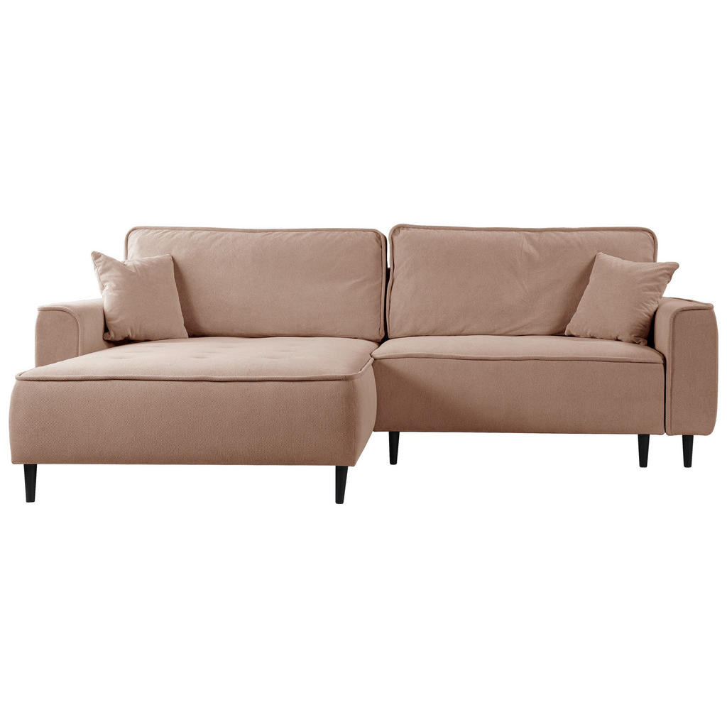 Mid.you Ecksofa, Rosa, Textil, Kiefer, 3-Sitzer, Füllung: Polyurethan (PUR),Polyurethan (Pur), Ottomane links, L-Form, 263x183 cm, Made in EU, Wohnzimmer, Sofas & Couches, Wohnlandschaften, Ecksofas Mid.you Ecksofa, Rosa, Textil, Kiefer, 3-Sitzer, Füllung: Polyurethan (PUR),Polyurethan (Pur), Ottomane links, L-Form, 263x183 cm, Made in EU, Wohnzimmer, Sofas & Couches, Wohnlandschaften, Ecksofas von MID.YOU