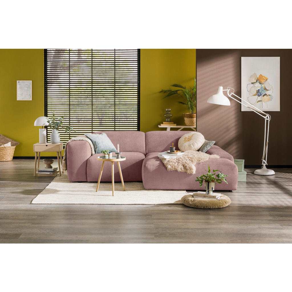 Mid.you Ecksofa Hannah, Rosa, Textil, 2-Sitzer, Ottomane rechts, L-Form, 252x170 cm, Made in EU, Wohnzimmer, Sofas & Couches, Wohnlandschaften, Ecksofas Mid.you Ecksofa Hannah, Rosa, Textil, 2-Sitzer, Ottomane rechts, L-Form, 252x170 cm, Made in EU, Wohnzimmer, Sofas & Couches, Wohnlandschaften, Ecksofas von MID.YOU