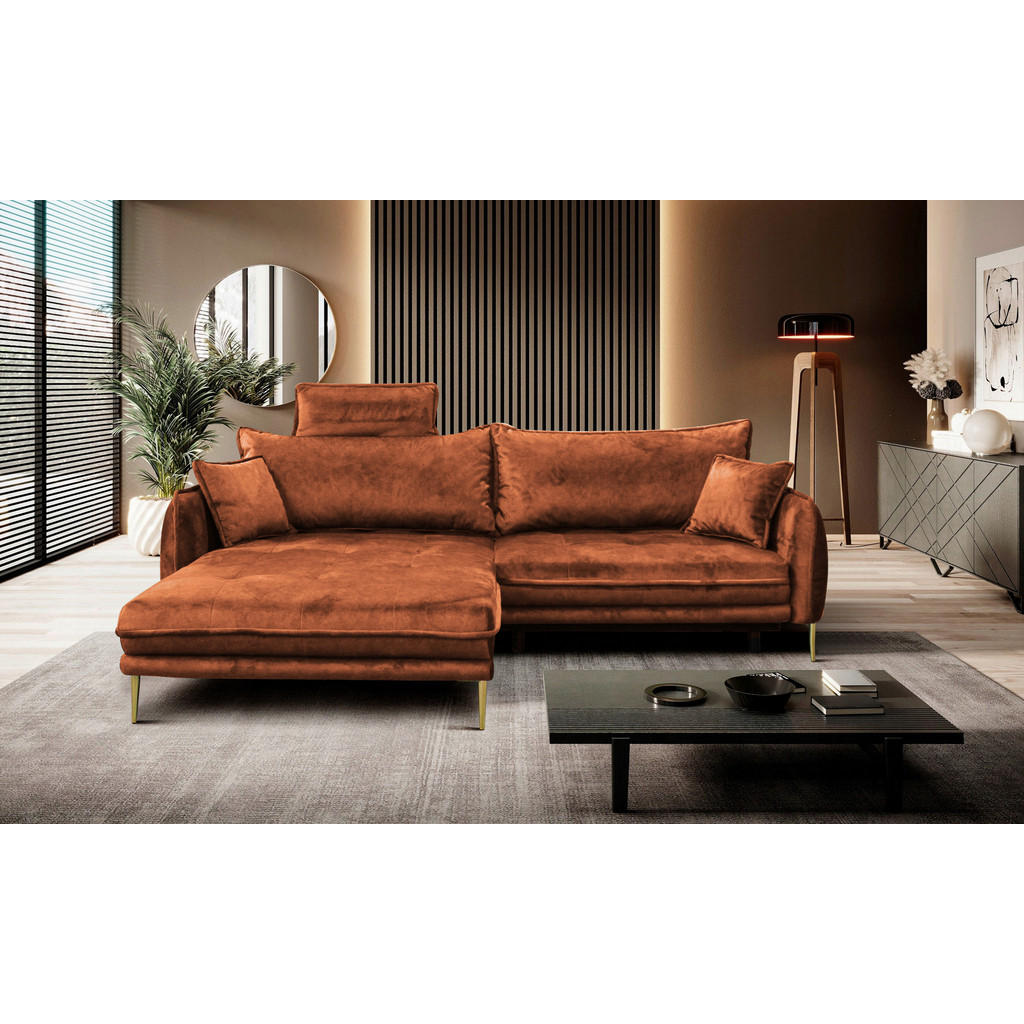 Mid.you Ecksofa, Rost, Textil, Ottomane links, L-Form, 264x196 cm, Made in EU, Liegefunktion, Wohnzimmer, Sofas & Couches, Wohnlandschaften, Ecksofas Mid.you Ecksofa, Rost, Textil, Ottomane links, L-Form, 264x196 cm, Made in EU, Liegefunktion, Wohnzimmer, Sofas & Couches, Wohnlandschaften, Ecksofas von MID.YOU