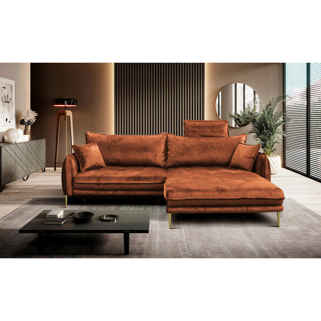 Mid.you Ecksofa, Rost, Textil, Ottomane rechts, L-Form, 264x196 cm, Made in EU, Liegefunktion, Wohnzimmer, Sofas & Couches, Wohnlandschaften, Ecksofas Mid.you Ecksofa, Rost, Textil, Ottomane rechts, L-Form, 264x196 cm, Made in EU, Liegefunktion, Wohnzimmer, Sofas & Couches, Wohnlandschaften, Ecksofas von MID.YOU