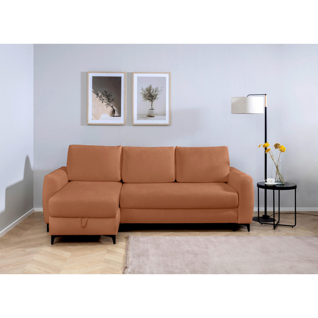 Mid.you Ecksofa Moli, Rost, Textil, Uni, 3-Sitzer, Füllung: Schaumstoffflocken, seitenverkehrt montierbar, L-Form, 236x148 cm, Made in EU, seitenverkehrt erhältlich, Rücken echt, Armteil links, rechts, Wohnzimmer, Sofas & Couches, Wohnlandschaften, Ecksofas Mid.you Ecksofa Moli, Rost, Textil, Uni, 3-Sitzer, Füllung: Schaumstoffflocken, seitenverkehrt montierbar, L-Form, 236x148 cm, Made in EU, seitenverkehrt erhältlich, Rücken echt, Armteil links, rechts, Wohnzimmer, Sofas & Couches, Wohnlandschaften, Ecksofas von MID.YOU