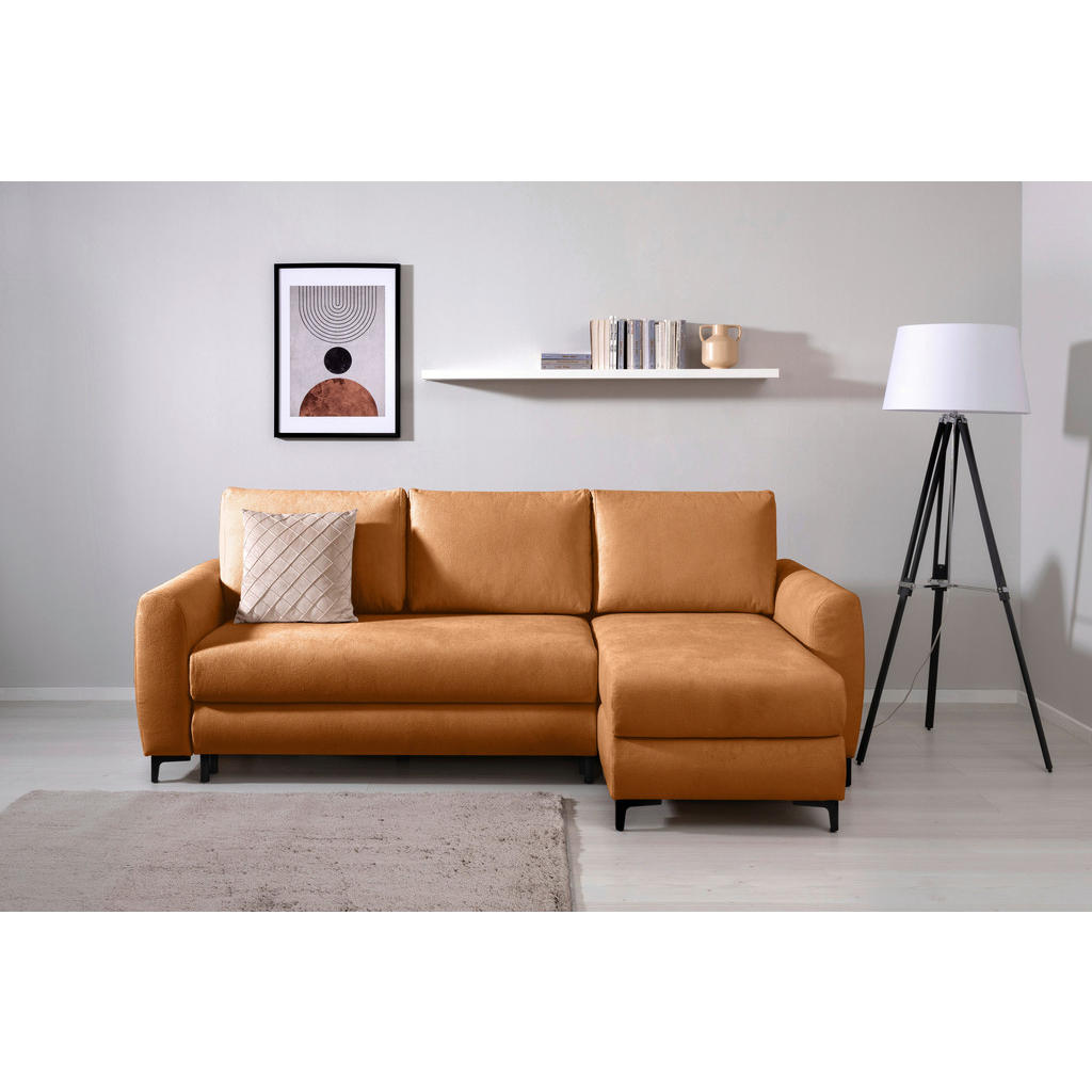 Mid.you Ecksofa Moli, Rost, Textil, Uni, 3-Sitzer, Füllung: Silikon, Schaumstoffflocken, seitenverkehrt montierbar, L-Form, 236x148 cm, Made in EU, seitenverkehrt erhältlich, Rücken echt, Armteil links, rechts, Wohnzimmer, Sofas & Couches, Wohnlandschaften, Ecksofas Mid.you Ecksofa Moli, Rost, Textil, Uni, 3-Sitzer, Füllung: Silikon, Schaumstoffflocken, seitenverkehrt montierbar, L-Form, 236x148 cm, Made in EU, seitenverkehrt erhältlich, Rücken echt, Armteil links, rechts, Wohnzimmer, Sofas & Couches, Wohnlandschaften, Ecksofas von MID.YOU