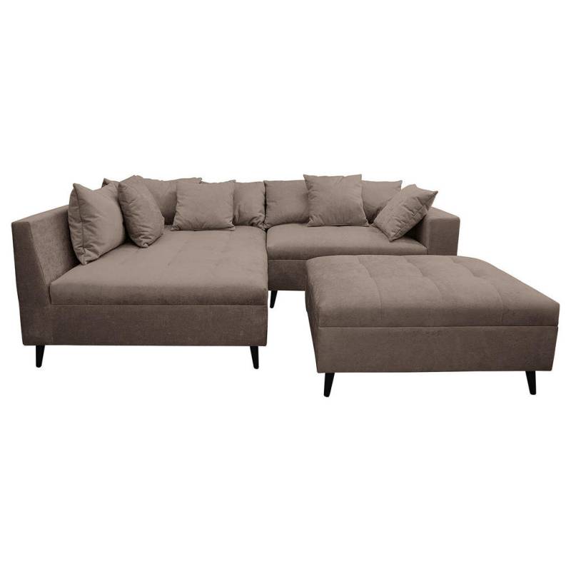 MID.YOU Ecksofa Braun