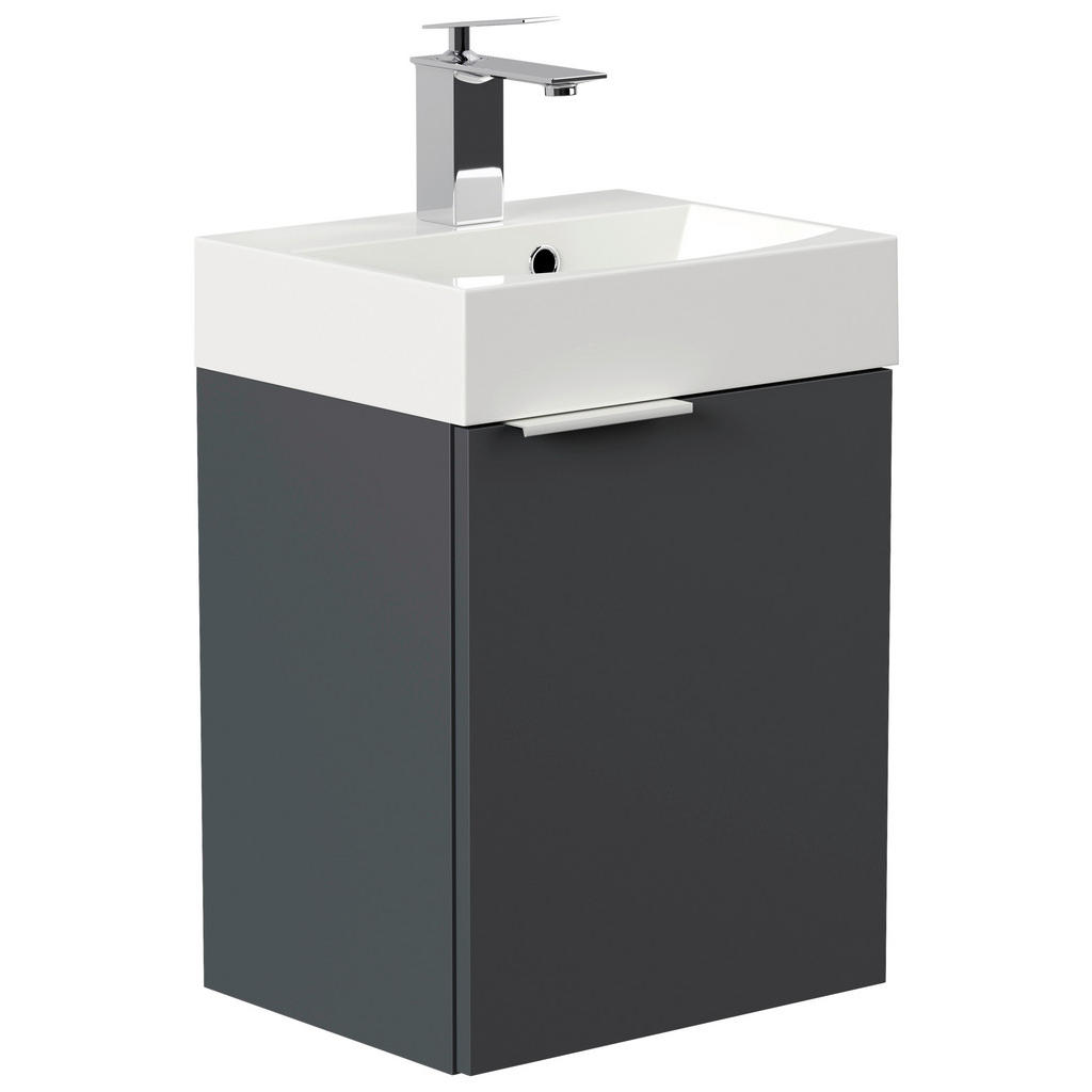 Mid.you Gästebad, Graphit, Metall, 40 cm, hängend, Badezimmer, Gäste-WC Mid.you Gästebad, Graphit, Metall, 40 cm, hängend, Badezimmer, Gäste-WC von MID.YOU