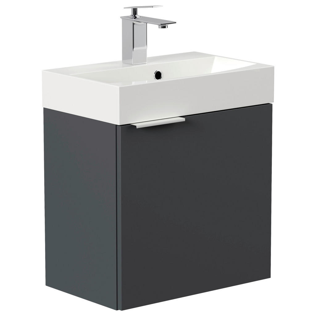 Mid.you Gästebad, Graphit, Metall, 50 cm, hängend, Badezimmer, Gäste-WC Mid.you Gästebad, Graphit, Metall, 50 cm, hängend, Badezimmer, Gäste-WC von MID.YOU