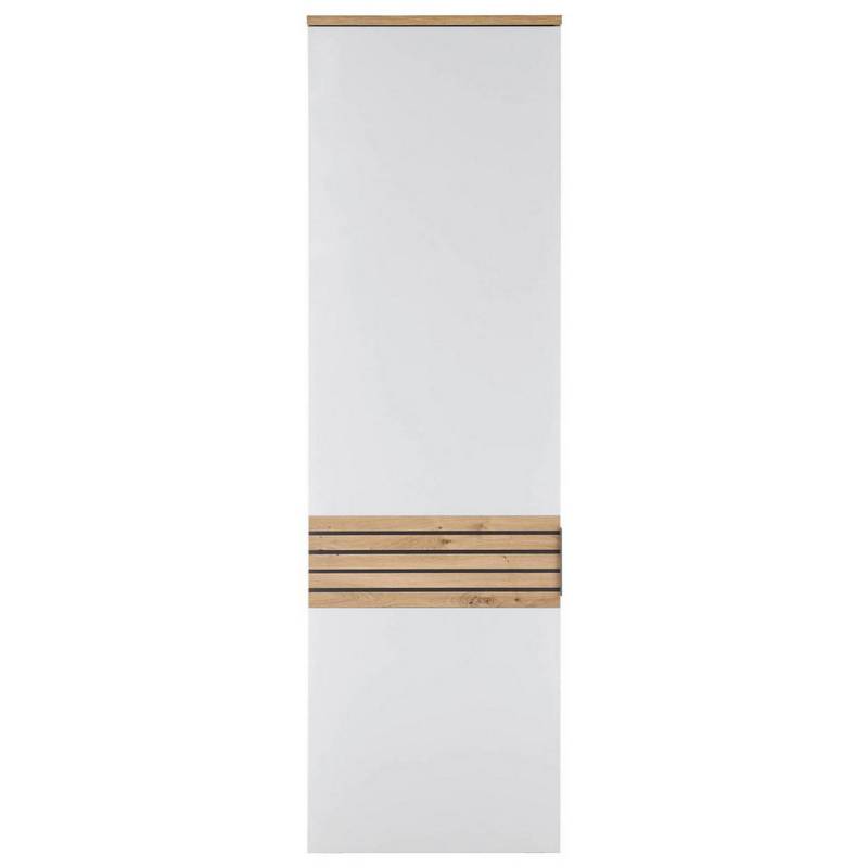 MID.YOU GARDEROBENSCHRANK Weiß, Dunkelgrau, Eiche Artisan
