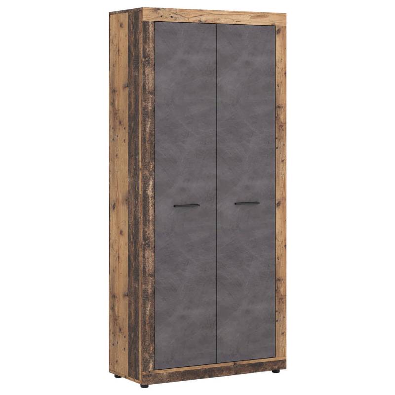 MID.YOU GARDEROBENSCHRANK Graphit, Alteiche