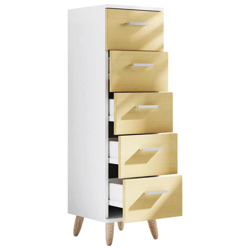 MID.YOU MIDISCHRANK Weiß, Honigeiche