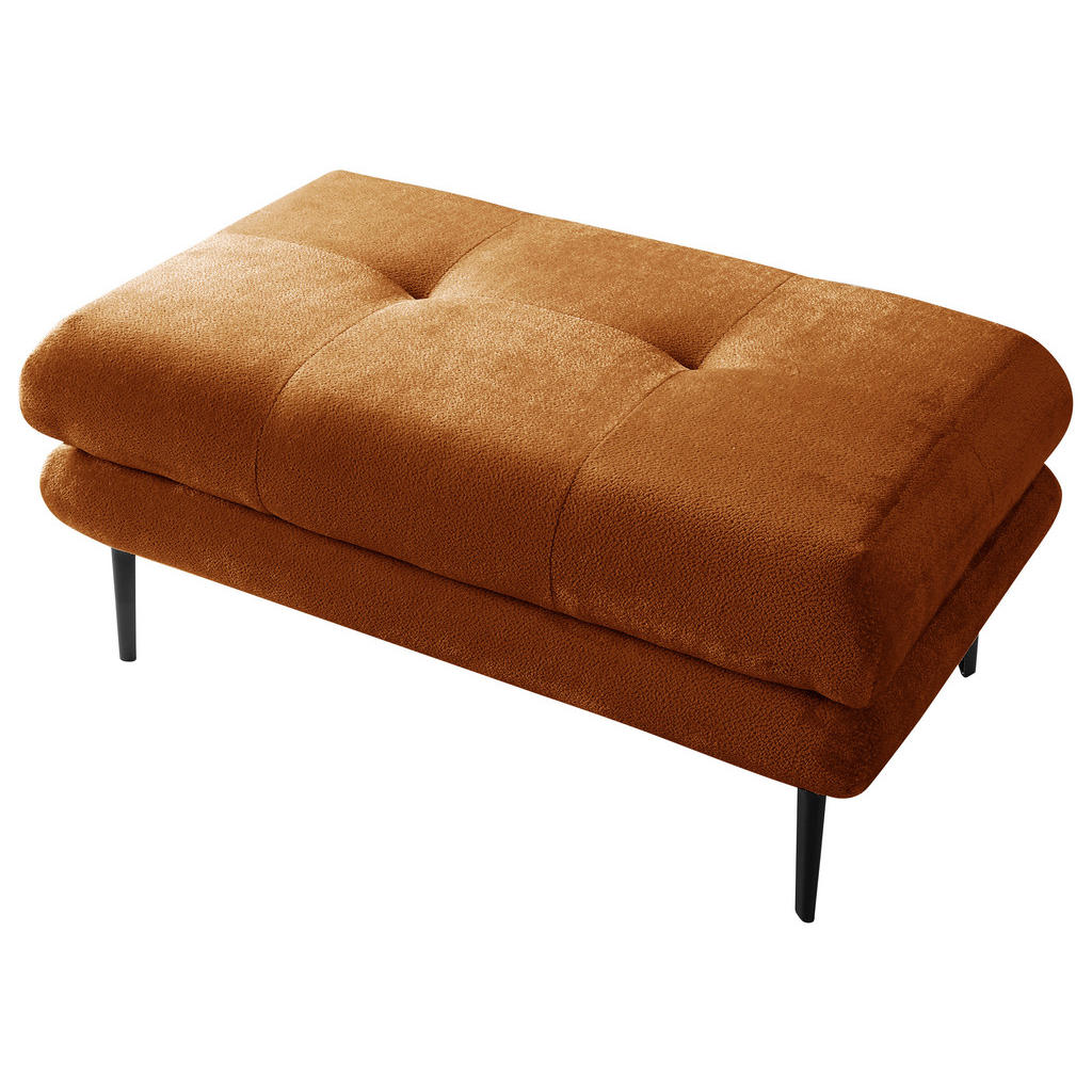 Mid.you Hocker, Rost, Textil, rechteckig, 80x48x80 cm, Made in EU, Wohnzimmer, Hocker, Sitzhocker Mid.you Hocker, Rost, Textil, rechteckig, 80x48x80 cm, Made in EU, Wohnzimmer, Hocker, Sitzhocker von MID.YOU