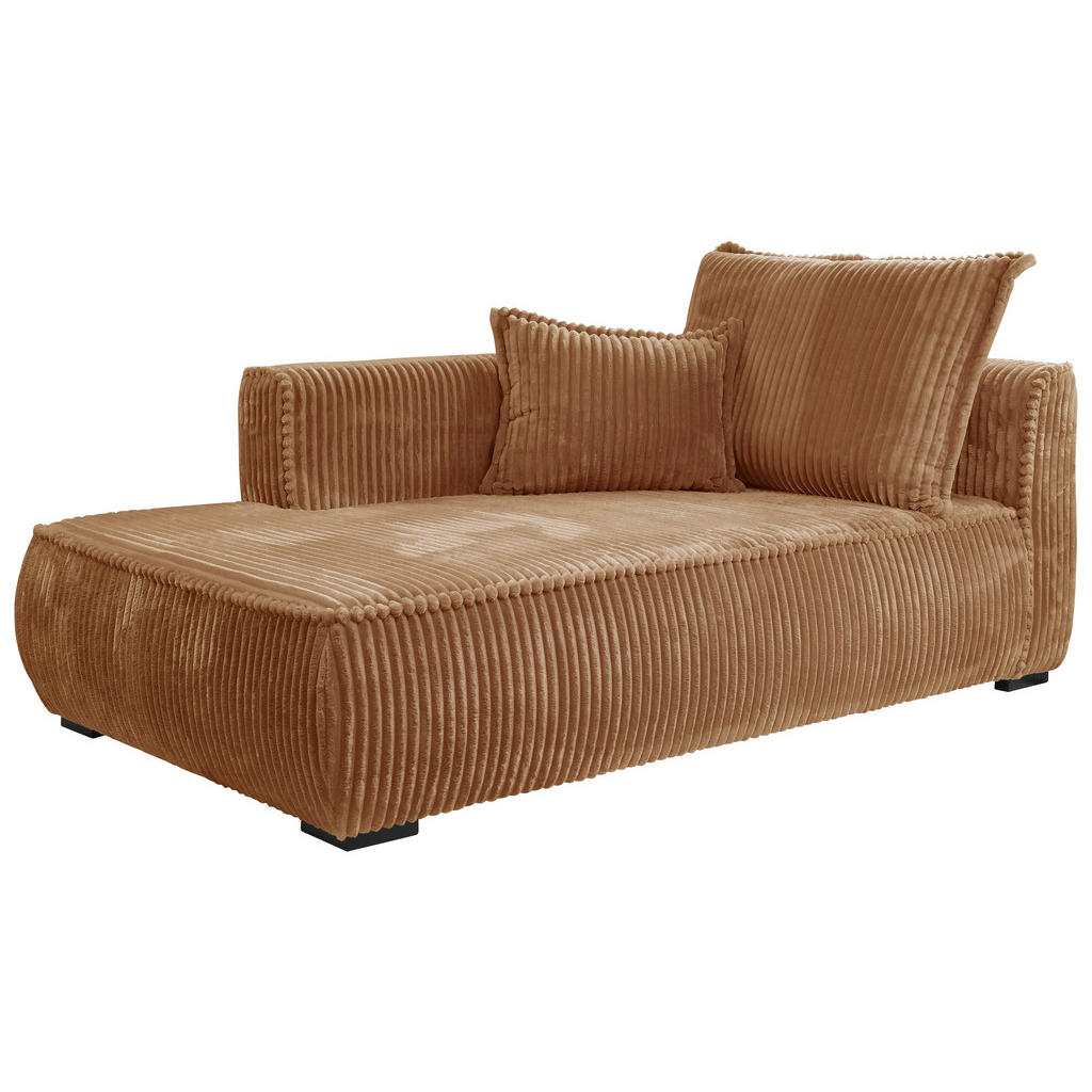 Mid.you Récamiere, Rost, Textil, Kiefer, 207x75x121 cm, Made in EU, Wohnzimmer, Sofas & Couches, Sofas, Recamieren von MID.YOU