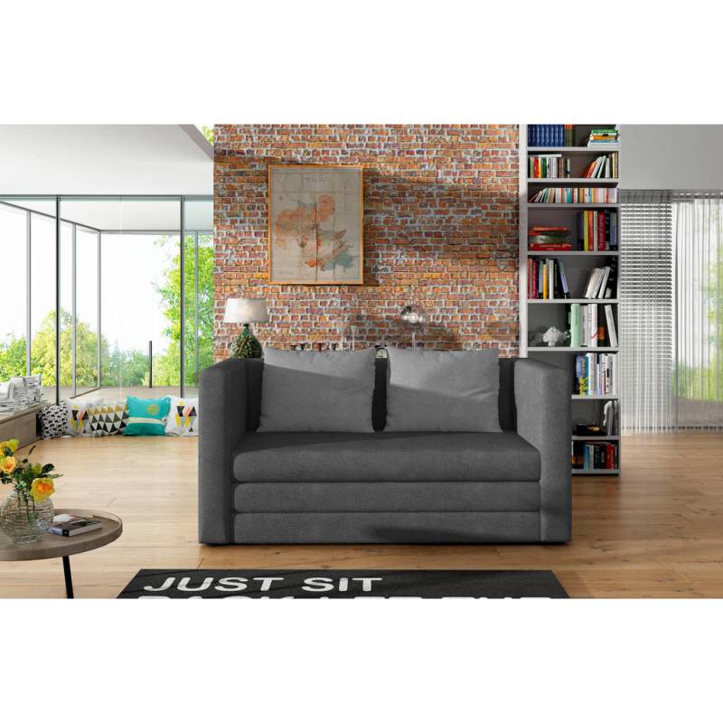 MID.YOU SCHLAFSOFA Grau, Hellgrau