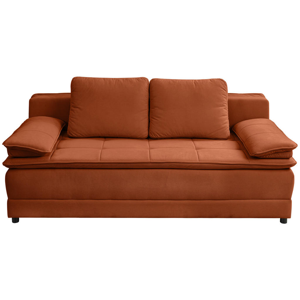 Mid.you Schlafsofa, Rost, Textil, 2-Sitzer, Füllung: Schaumstoff, 202x73-92x105 cm, Made in EU, Liegefunktion, Wohnzimmer, Sofas & Couches, Schlafsofas, Schlafsofas mit Bettkasten Mid.you Schlafsofa, Rost, Textil, 2-Sitzer, Füllung: Schaumstoff, 202x73-92x105 cm, Made in EU, Liegefunktion, Wohnzimmer, Sofas & Couches, Schlafsofas, Schlafsofas mit Bettkasten von MID.YOU