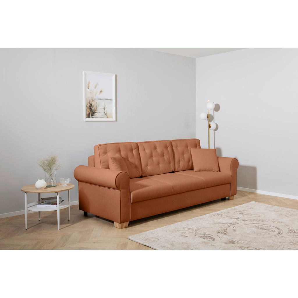 Mid.you Schlafsofa Arles, Rost, Textil, Birke, Buche, Hartholz, Uni, 3-Sitzer, Füllung: Silikon, Schaumstoffflocken,Silikon, Schaumstoffflocken, 240x94x98 cm, Made in EU, Bettkasten erhältlich, Liegefunktion, Rücken echt, Armteil links, rechts, Wohnzimmer, Sofas & Couches, Schlafsofas, Schlafsofas mit Bettkasten Mid.you Schlafsofa Arles, Rost, Textil, Birke, Buche, Hartholz, Uni, 3-Sitzer, Füllung: Silikon, Schaumstoffflocken,Silikon, Schaumstoffflocken, 240x94x98 cm, Made in EU, Bettkasten erhältlich, Liegefunktion, Rücken echt, Armteil links, rechts, Wohnzimmer, Sofas & Couches, Schlafsofas, Schlafsofas mit Bettkasten von MID.YOU