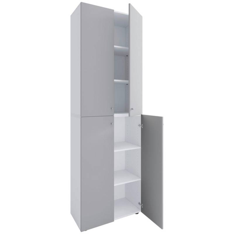 MID.YOU SCHUHSCHRANK Grau, Weiß