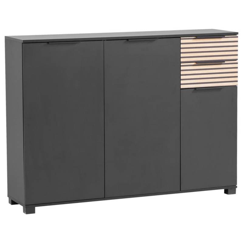 MID.YOU SCHUHSCHRANK Schwarz, Eiche