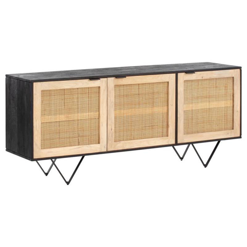 MID.YOU SIDEBOARD Schwarz, Hellbraun