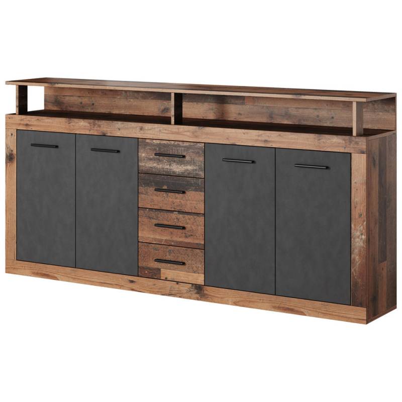 MID.YOU SIDEBOARD Anthrazit, Alteiche