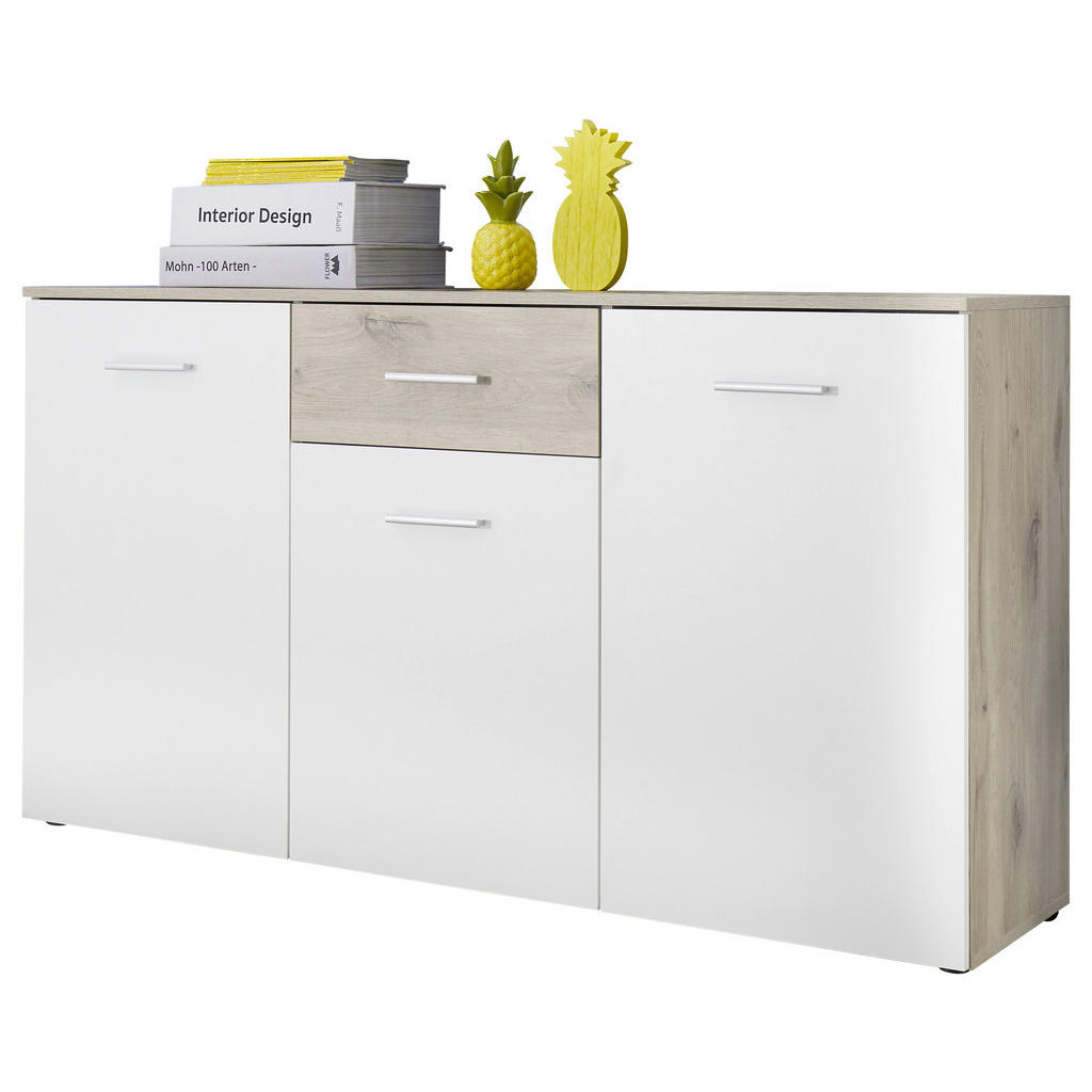 MID.YOU SIDEBOARD Weiß, Eiche