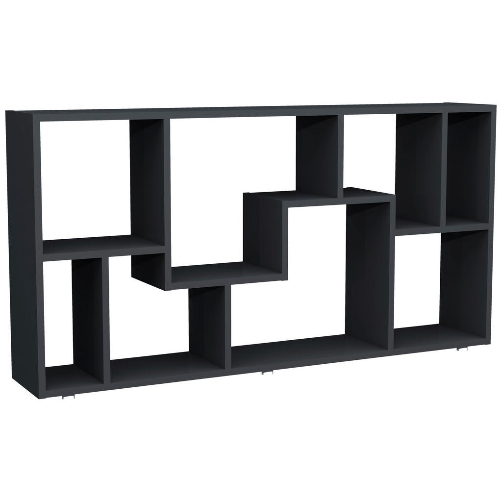 Mid.you Regal Lanisa, Anthrazit, Holzwerkstoff, 116x58x20 cm, stehend, Wohnzimmer, Regale, Bücherregale Mid.you Regal Lanisa, Anthrazit, Holzwerkstoff, 116x58x20 cm, stehend, Wohnzimmer, Regale, Bücherregale von MID.YOU