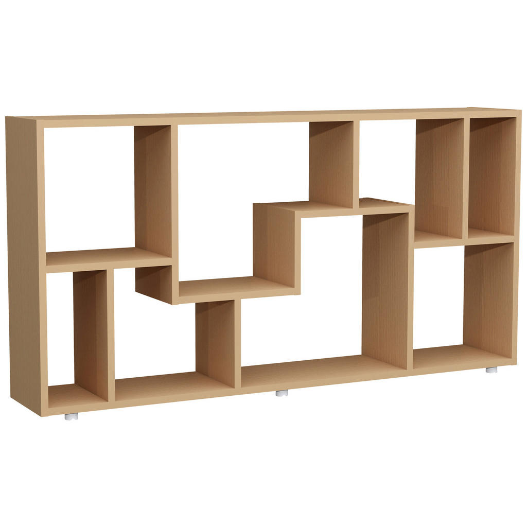 Mid.you Regal Lanisa, Buche, Holzwerkstoff, 116x58x20 cm, stehend, Wohnzimmer, Regale, Bücherregale von MID.YOU