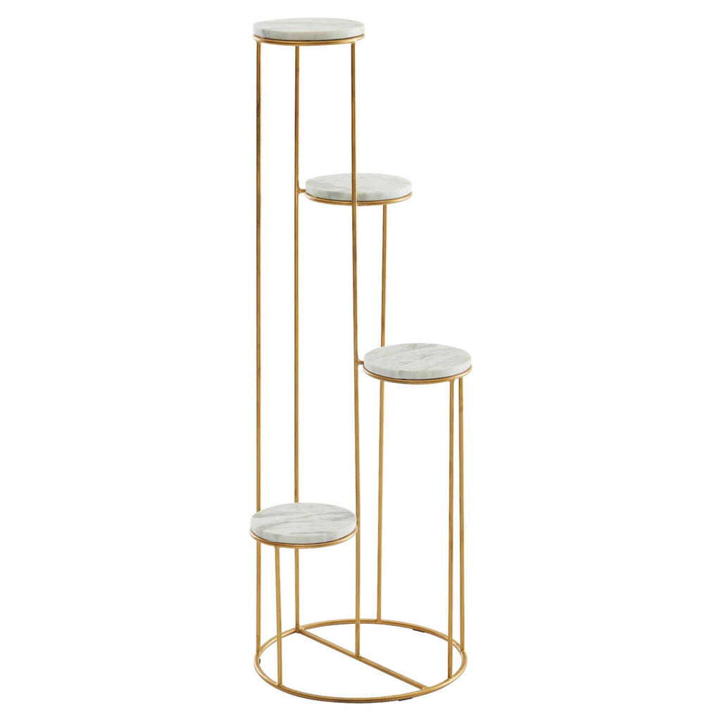 Mid.you Blumenständer, Gold, Metall, 37x108x37 cm, Wohnzimmer, Wohnzimmertische, Blumenständer Mid.you Blumenständer, Gold, Metall, 37x108x37 cm, Wohnzimmer, Wohnzimmertische, Blumenständer von MID.YOU