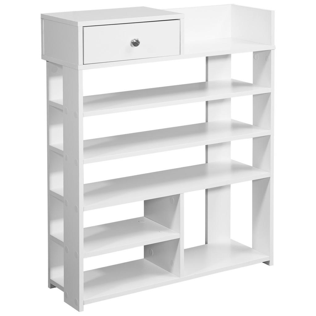 Mid.you Regal, Weiß, Metall, 5 Fächer, 1 Schublade(n) Schubladen, 75x92.5x24 cm, stehend, Wohnzimmer, Regale, Bücherregale Mid.you Regal, Weiß, Metall, 5 Fächer, 1 Schublade(n) Schubladen, 75x92.5x24 cm, stehend, Wohnzimmer, Regale, Bücherregale von MID.YOU