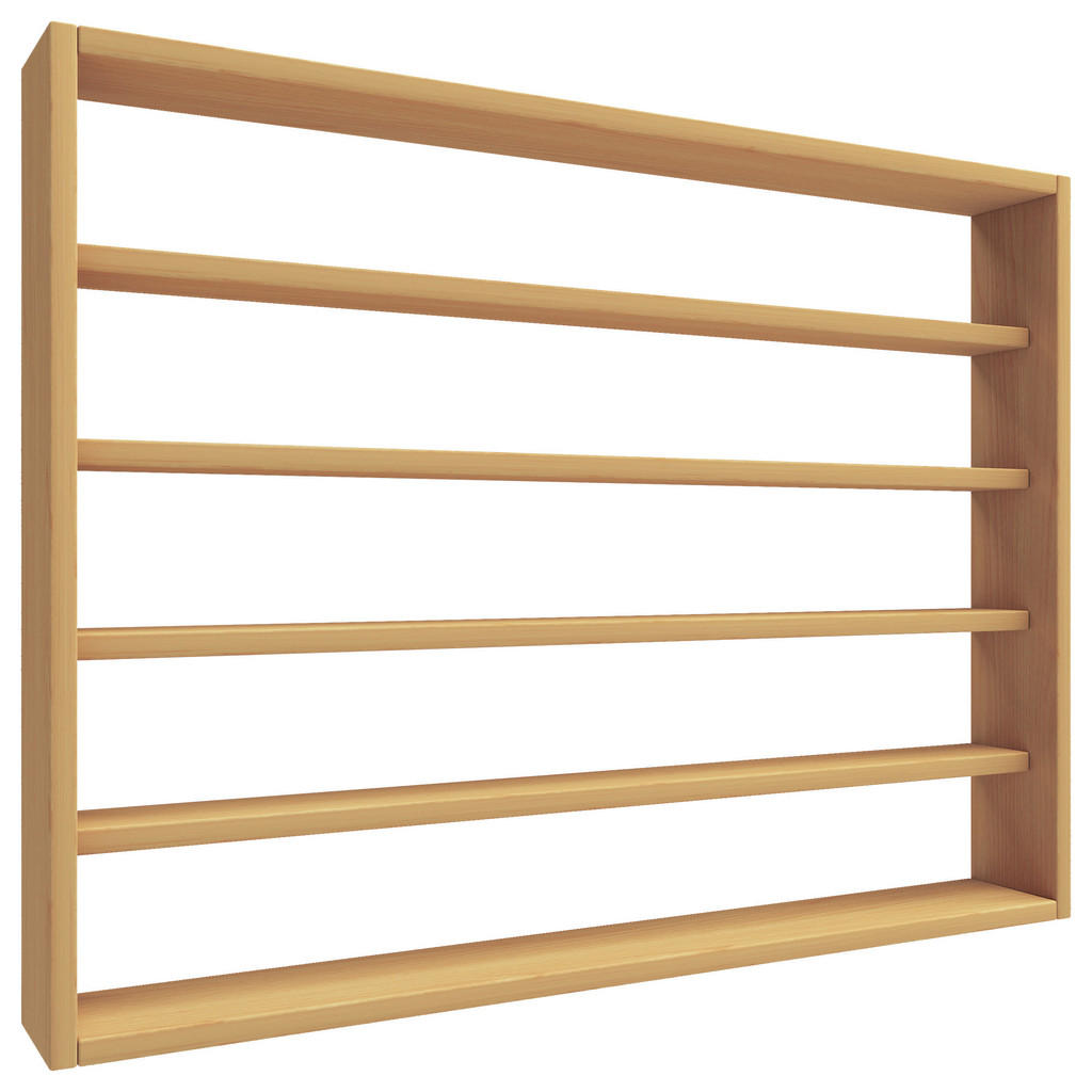 Mid.you Wandregal Osado, Buche, Holzwerkstoff, 4 Fächer, 80x60x10 cm, hängend, Küchen, Küchenmöbel, Küchenregale von MID.YOU