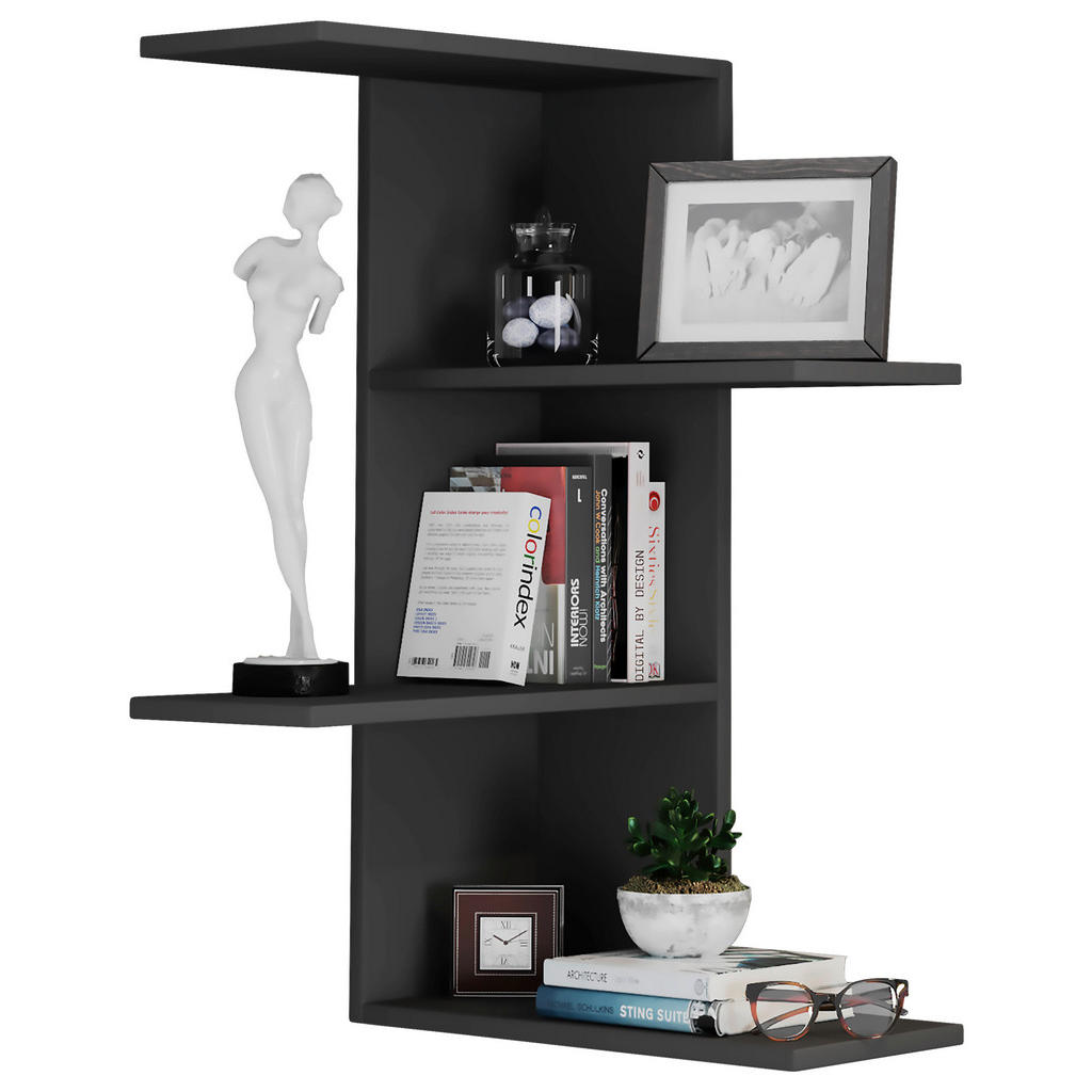 Mid.you Wandregal, Schwarz, Holzwerkstoff, 45x77x45 cm, hängend, Küchen, Küchenmöbel, Küchenregale Mid.you Wandregal, Schwarz, Holzwerkstoff, 45x77x45 cm, hängend, Küchen, Küchenmöbel, Küchenregale von MID.YOU