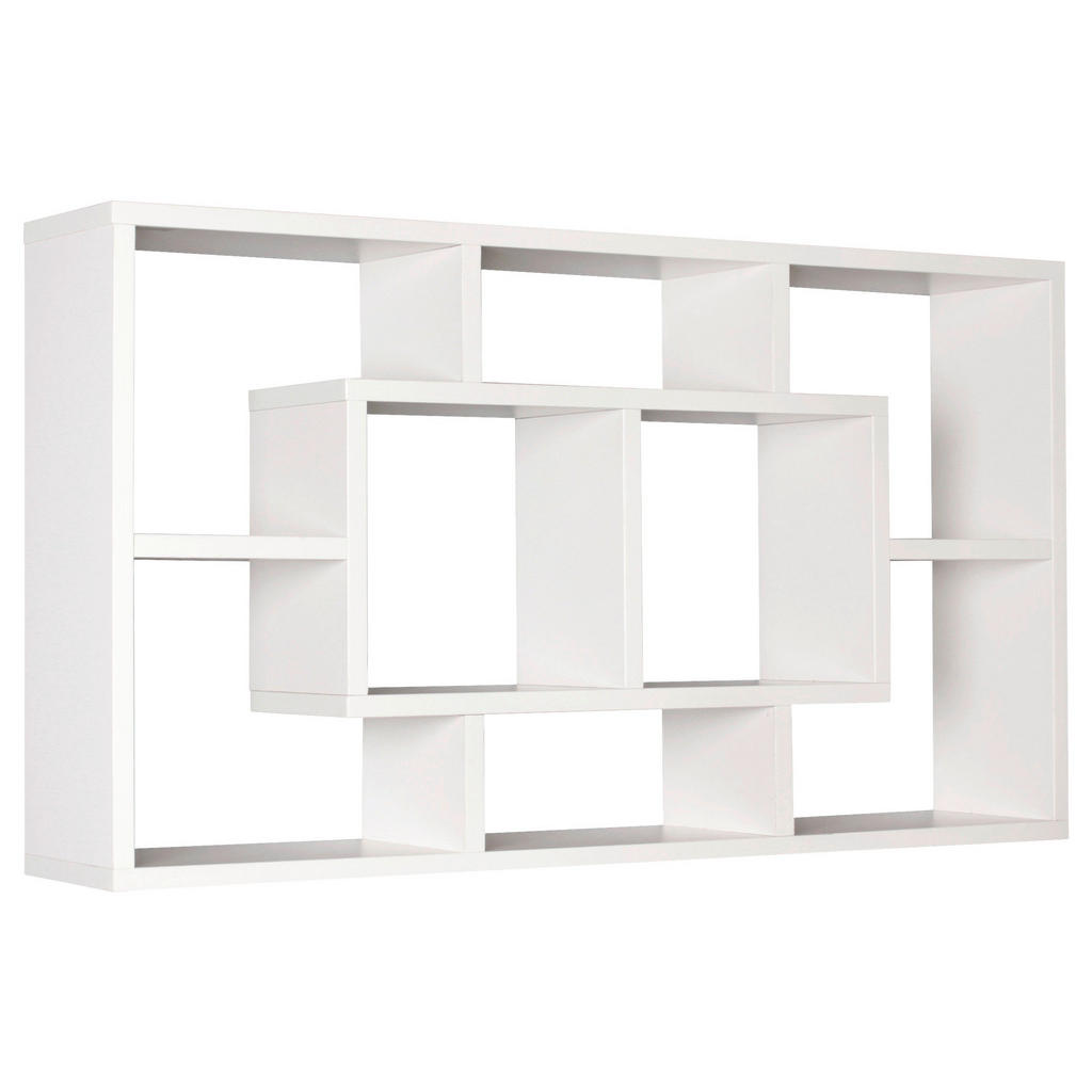 Mid.you Wandregal, Weiß, Holzwerkstoff, 4 Fächer, 85x47.5x16 cm, hängend, Wohnzimmer, Regale, Wandregale von MID.YOU