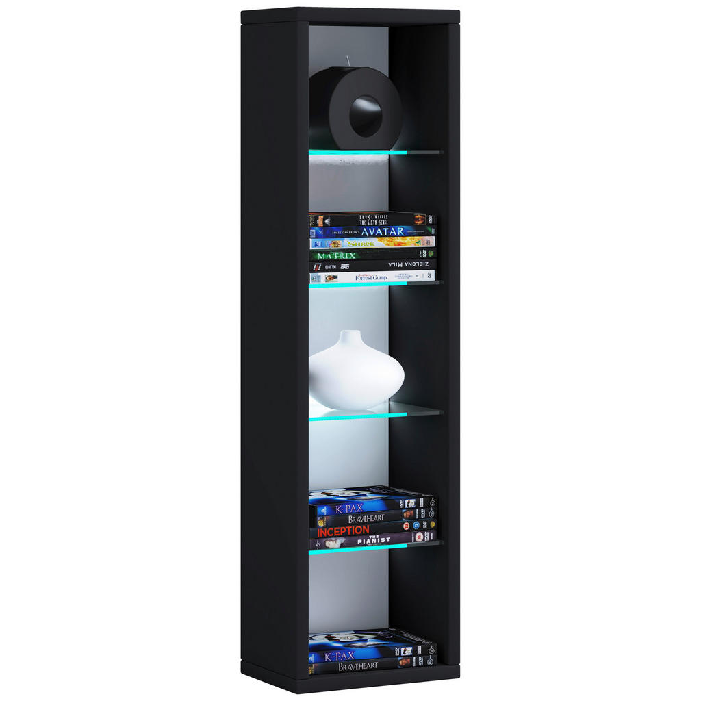 Mid.you Wandregal Rasito, Schwarz, Holzwerkstoff, 4 Fächer, 21x77x14 cm, stehend, Küchen, Küchenmöbel, Küchenregale Mid.you Wandregal Rasito, Schwarz, Holzwerkstoff, 4 Fächer, 21x77x14 cm, stehend, Küchen, Küchenmöbel, Küchenregale von MID.YOU