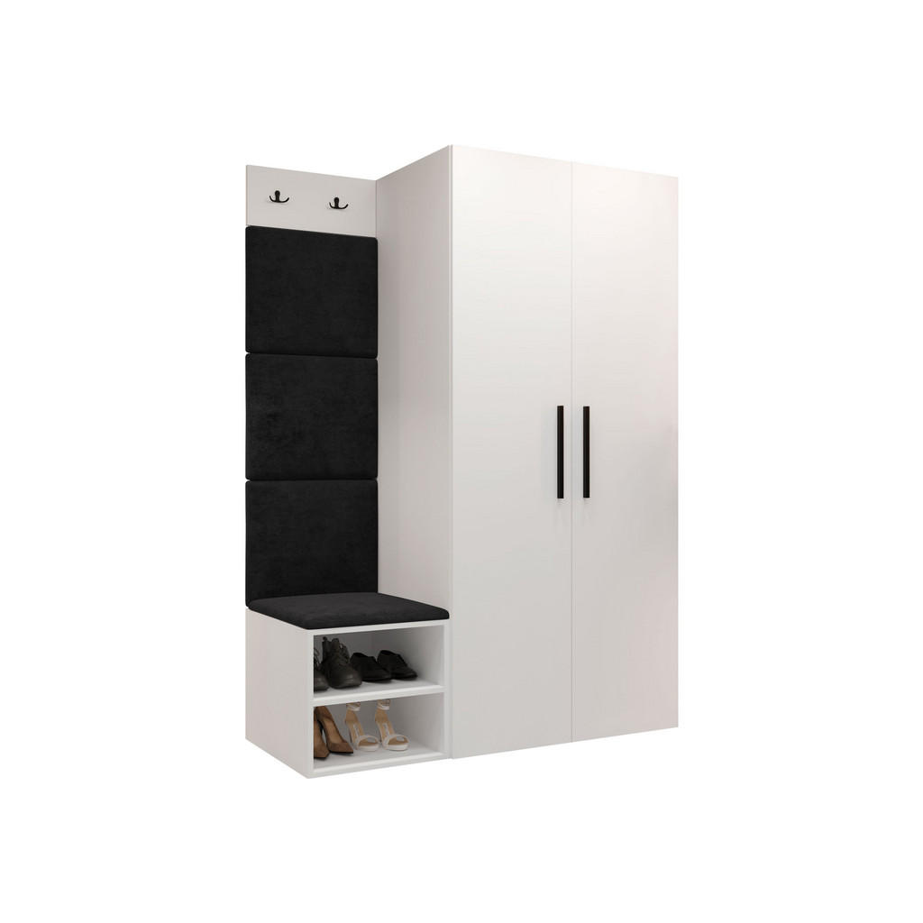 MIRJAN24 GARDEROBEN-SET Anthrazit, Weiß MIRJAN24 GARDEROBEN-SET Anthrazit, Weiß
