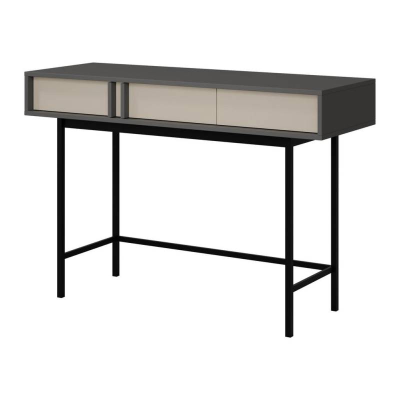 MIRJAN24 KONSOLENTISCH Anthrazit, Beige