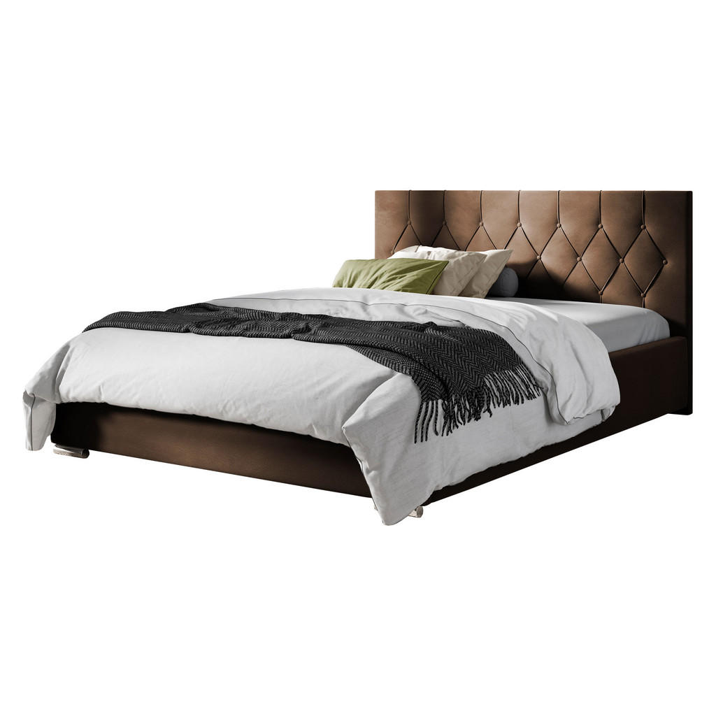 MIRJAN24 POLSTERBETT Braun