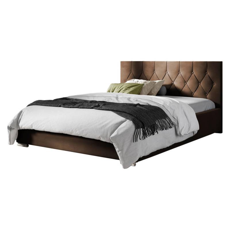 MIRJAN24 POLSTERBETT Braun