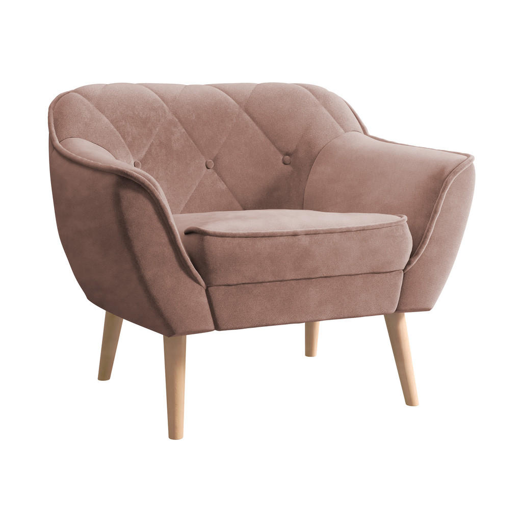 Mirjan24 Sessel, Rosa, Textil, Kiefer, 1-Sitzer, Rechteckig, 80x75x74 cm, Wohnzimmer, Sessel, Polstersessel Mirjan24 Sessel, Rosa, Textil, Kiefer, 1-Sitzer, Rechteckig, 80x75x74 cm, Wohnzimmer, Sessel, Polstersessel von MIRJAN24