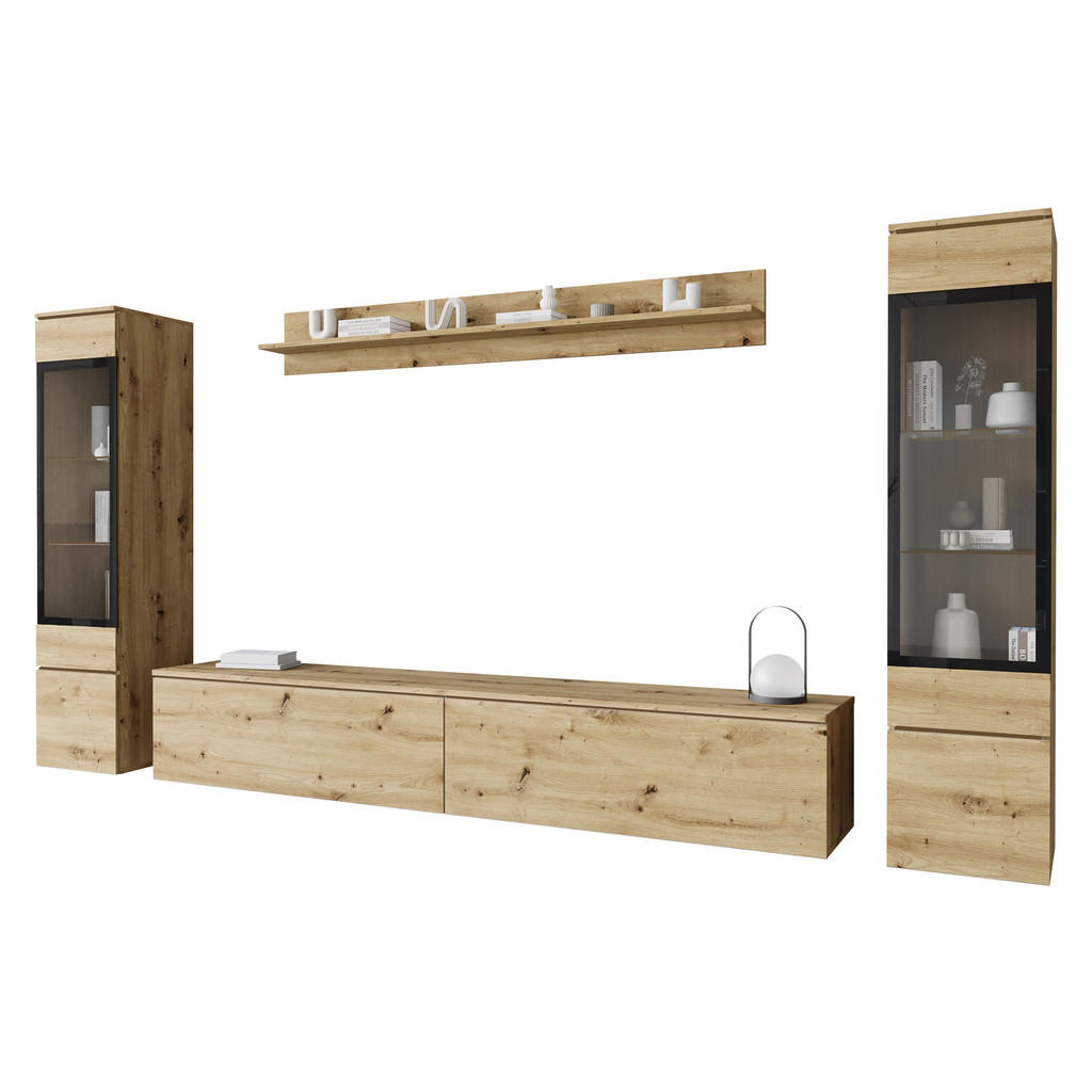 MIRJAN24 WOHNWAND Eiche Artisan MIRJAN24 WOHNWAND Eiche Artisan