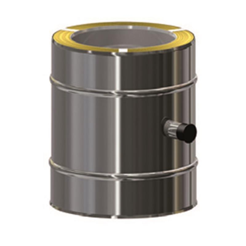 MK DW PREMIUM Längenelement L= 250mm mit Meßstutzen 1/2' DN120 MK DW PREMIUM Längenelement L= 250mm mit Meßstutzen 1/2' DN120 von KaminStore24