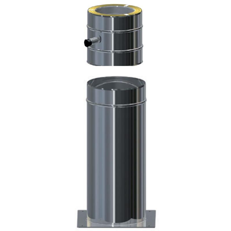 MK DW PREMIUM Standfuß 0,5 m kürzbar inkl. Kaminfuß DN113 MK DW PREMIUM Standfuß 0,5 m kürzbar inkl. Kaminfuß DN113 von KaminStore24