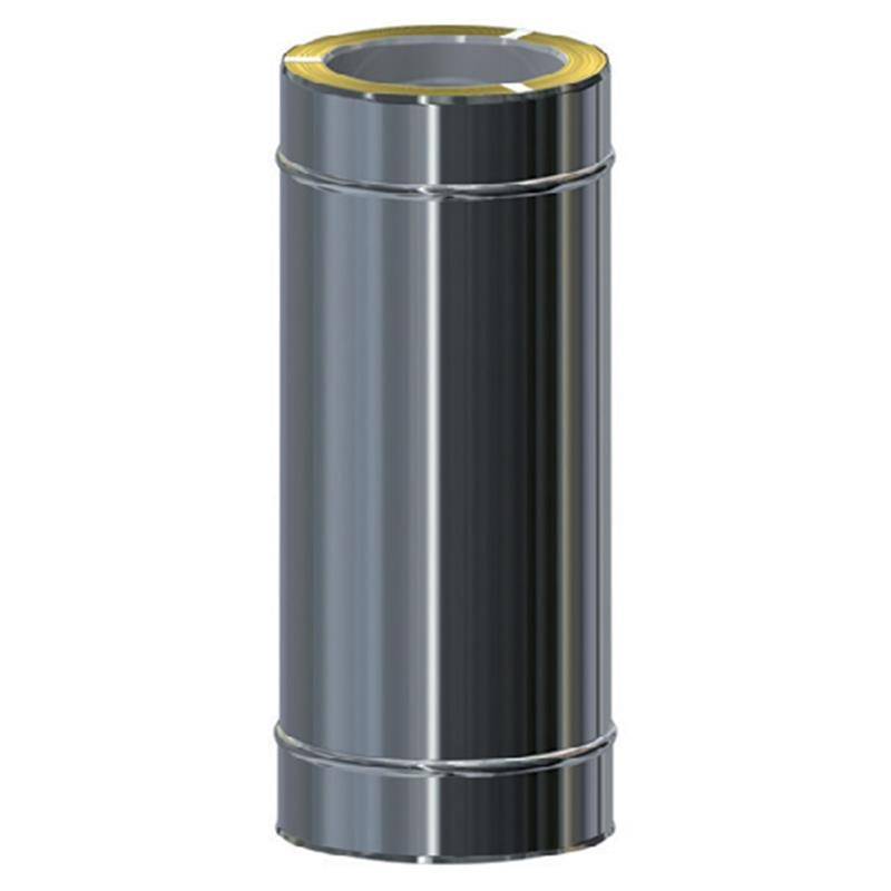 MK DW Standard Längenelement L=250mm DN100 für Edelstahlschornstein System MKKD mit Dichtung von KaminStore24