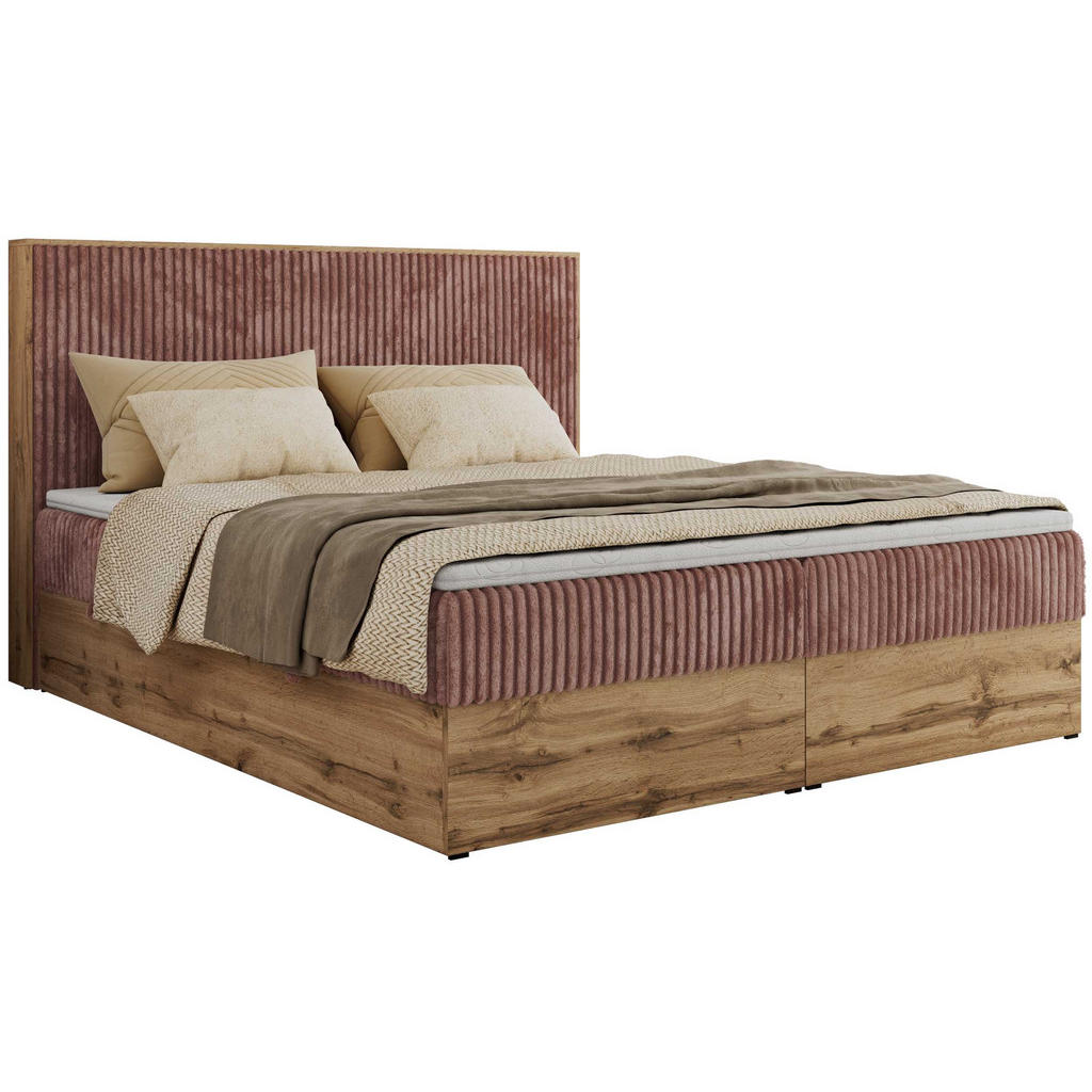 MKS Boxbett, Rosa, Textil, 2-Sitzer, H4, Rechteckig, 200x200 cm, Oeko-Tex®, Schlafzimmer, Betten, Boxspringbetten MKS Boxbett, Rosa, Textil, 2-Sitzer, H4, Rechteckig, 200x200 cm, Oeko-Tex®, Schlafzimmer, Betten, Boxspringbetten von MKS