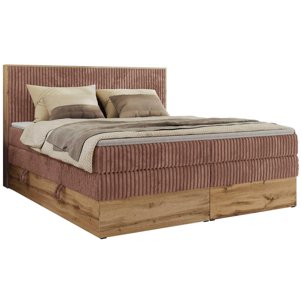 MKS Boxbett, Rosa, Textil, 2-Sitzer, H3, Rechteckig, 160x200 cm, Oeko-Tex®, Schlafzimmer, Betten, Boxspringbetten MKS Boxbett, Rosa, Textil, 2-Sitzer, H3, Rechteckig, 160x200 cm, Oeko-Tex®, Schlafzimmer, Betten, Boxspringbetten von MKS