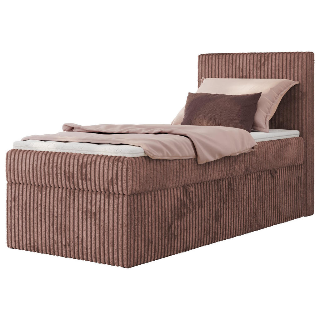 MKS Boxbett, Rosa, Textil, 1-Sitzer, H3, Höhe ca. 20 cm, Rechteckig, 90x200 cm, Oeko-Tex®, Schlafzimmer, Betten, Boxspringbetten MKS Boxbett, Rosa, Textil, 1-Sitzer, H3, Höhe ca. 20 cm, Rechteckig, 90x200 cm, Oeko-Tex®, Schlafzimmer, Betten, Boxspringbetten von MKS