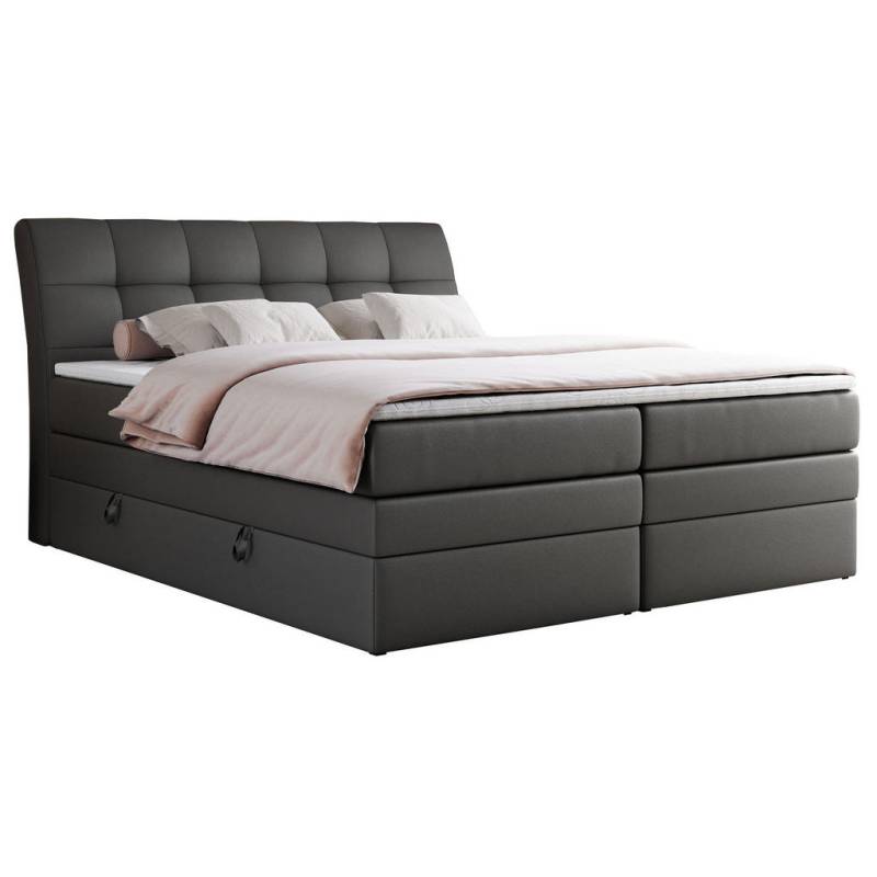 MKS BOXSPRINGBETT Dunkelgrau