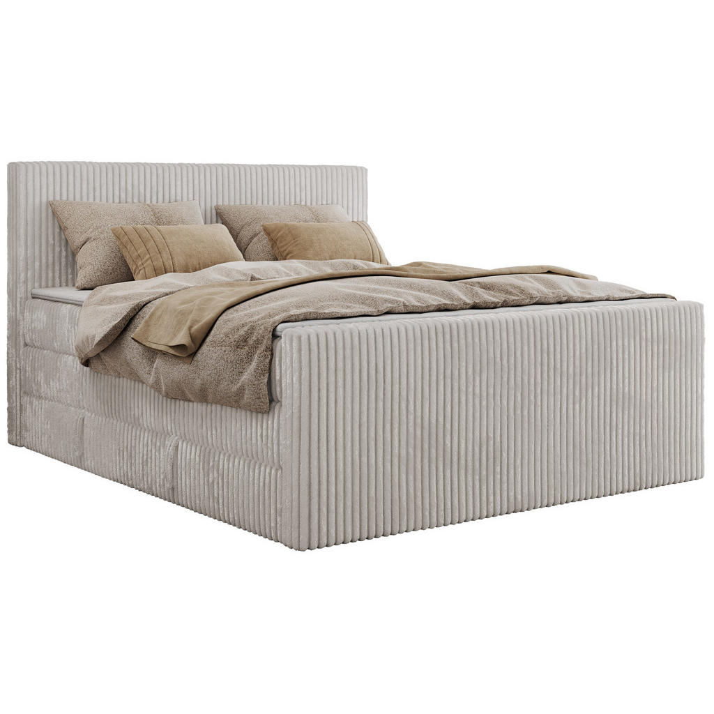 MKS BOXSPRINGBETT Hellgrau MKS BOXSPRINGBETT Hellgrau