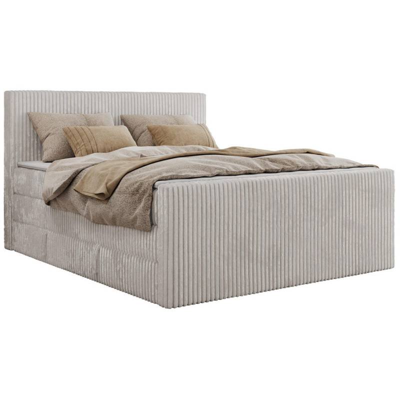 MKS BOXSPRINGBETT Hellgrau MKS BOXSPRINGBETT Hellgrau