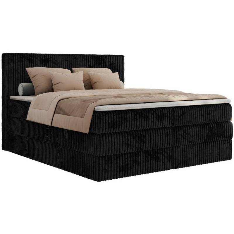 MKS BOXSPRINGBETT Schwarz