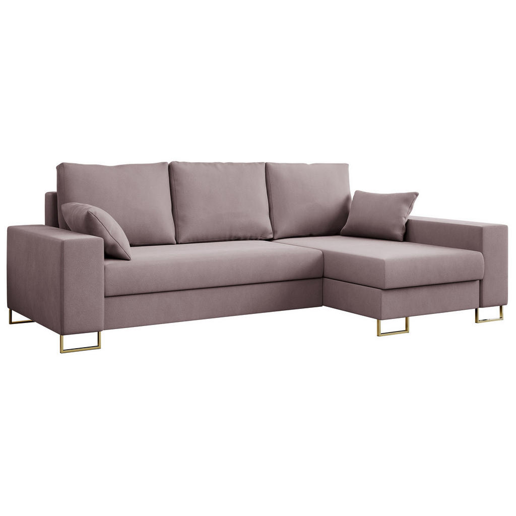 MKS Ecksofa, Rosa, Textil, 3-Sitzer, L-Form,L-Form, 242x138 cm, Wohnzimmer, Sofas & Couches, Wohnlandschaften, Ecksofas von MKS