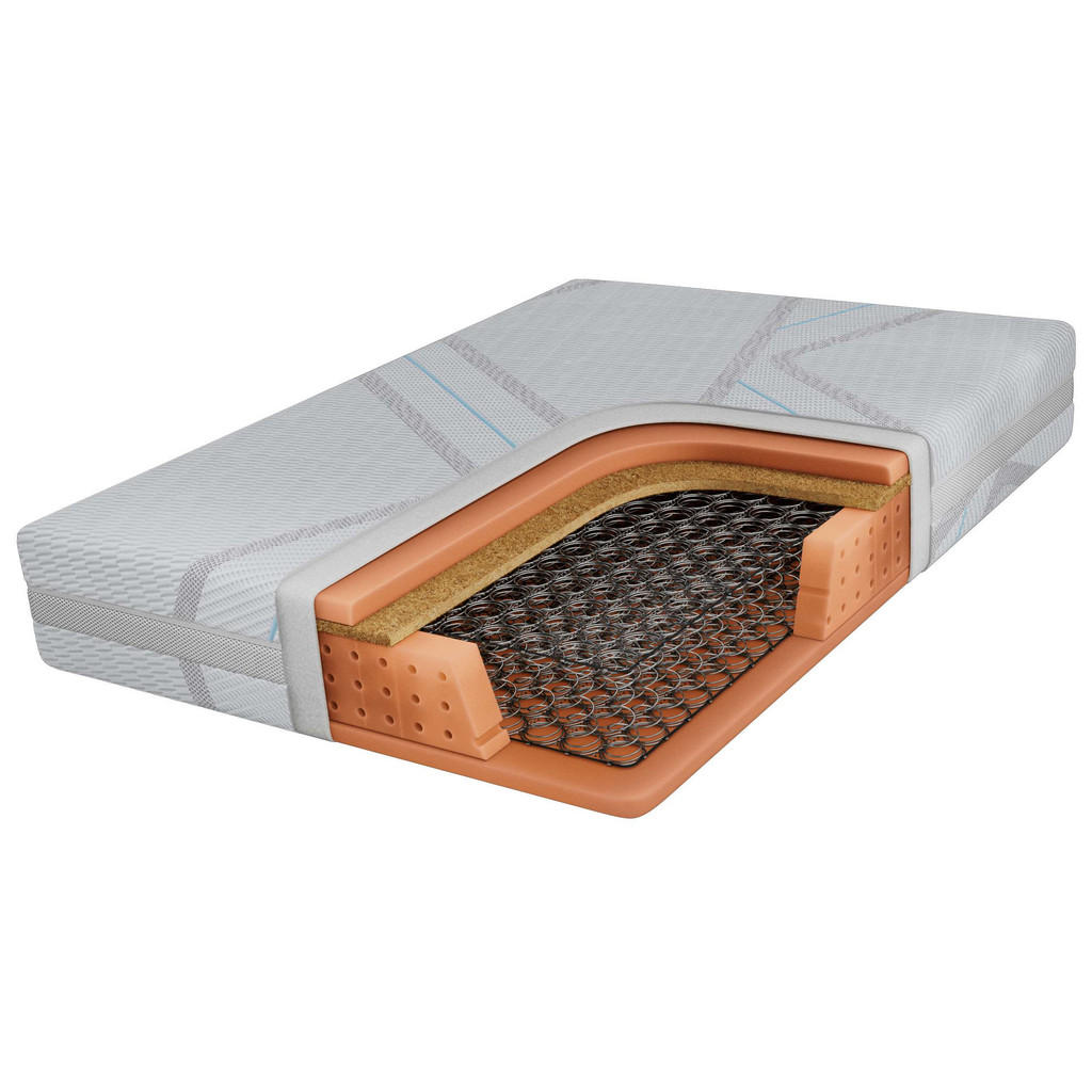 MKS FEDERKERNMATRATZE Hellgrau